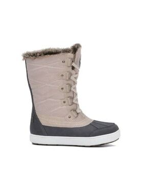 Superfit Winter Duck Boots 8 Womens Gray Water Resistant Lined Mid Calf Lace Up